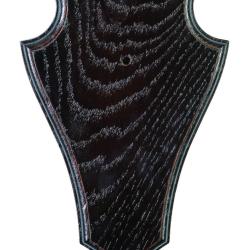 Ecusson Januel en chêne foncé pour chevreuil de 230mm x 150mm