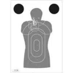 Cible gravolux e0040 - g1 silhouette tireur format 50x70cm - carton - par 100