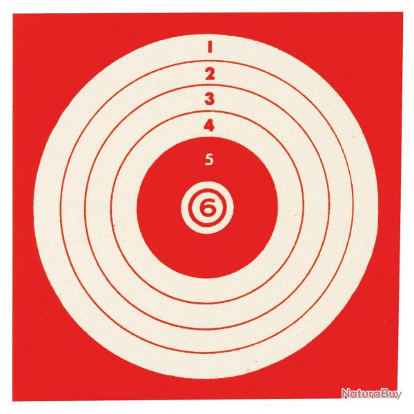 cibles 10 x 10 Rouge les 100