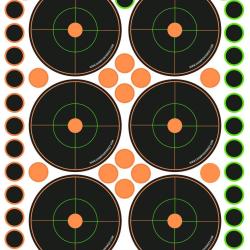 Lot de 5 Cibles adh&eacute;sives visicolor Champion avec pastilles integrees