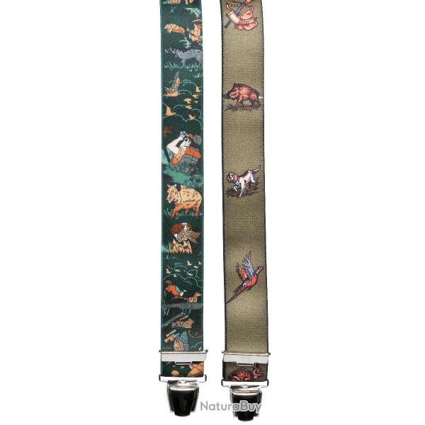 Bretelle �lastique Januel avec des motifs chasse