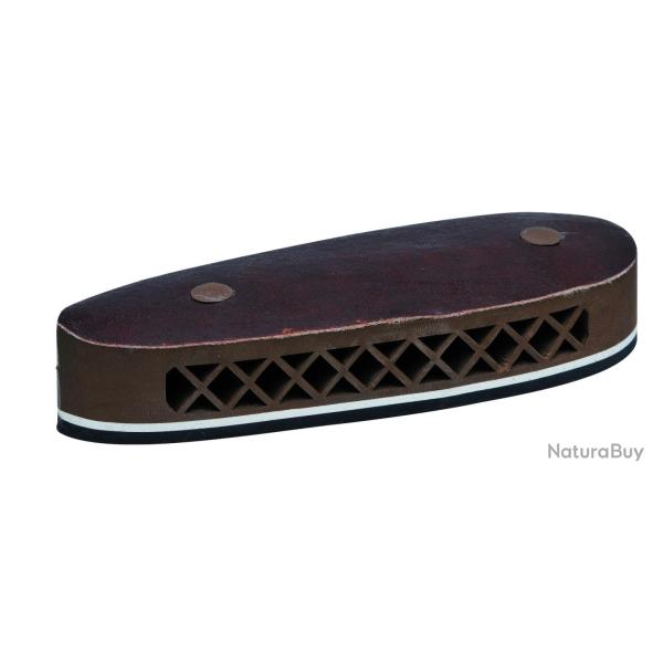 Plaque de couche alv�ol�e Januel en caoutchouc avec dessus cuir - Marron - Sous blister - 20mm