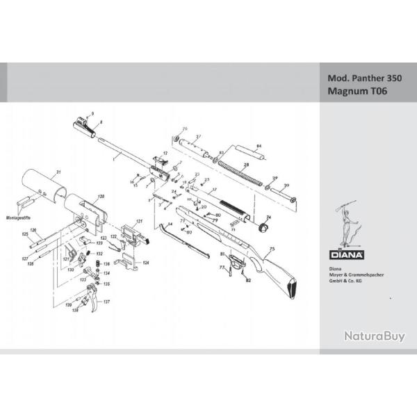 Ressort de compression Diana Panther 350 magnum