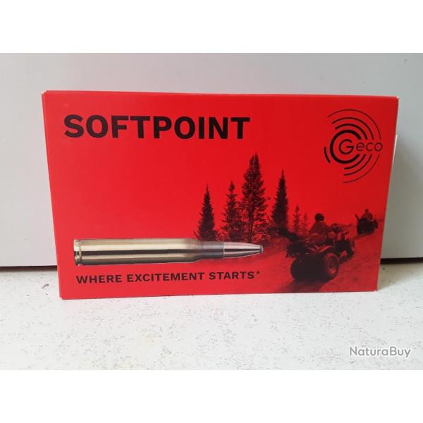 BOITE DE 20 BALLES GECO SOFTPOINT 170GR CAL 30.06
