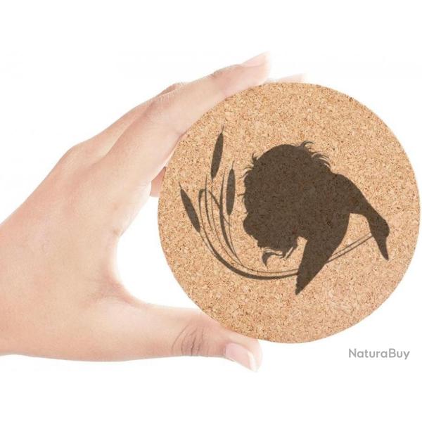 DESSOUS DE VERRE CHIEN ET CANARD