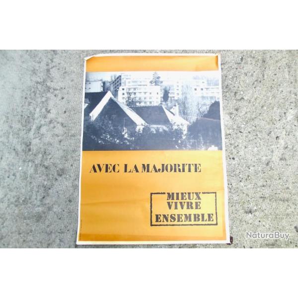 AFFICHE "AVEC LA MAJORITE" 51085