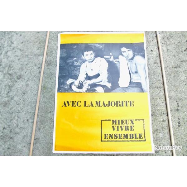 AFFICHE "AVEC LA MAJORITE" 51090