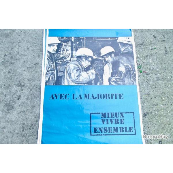 AFFICHE "AVEC LA MAJORITE" 51101