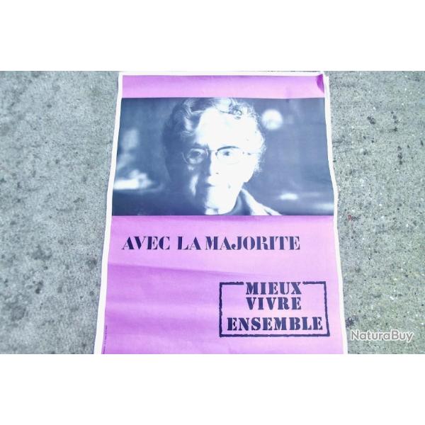 AFFICHE "AVEC LA MAJORITE"