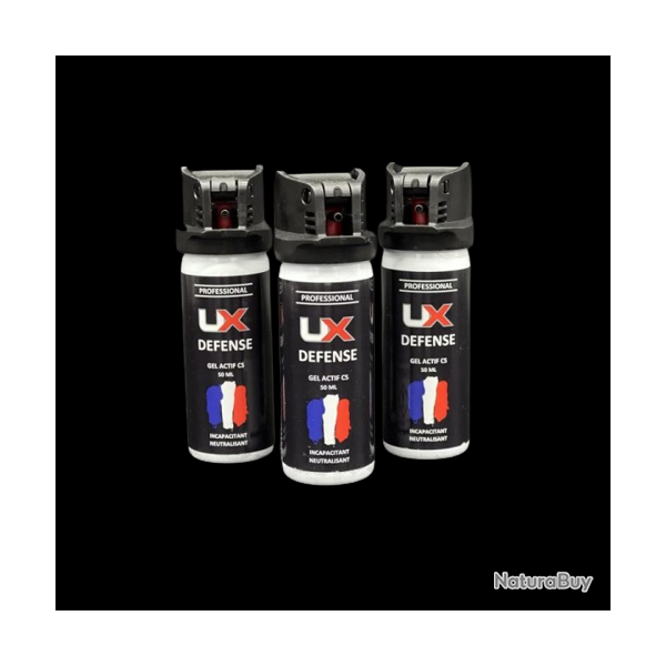Umarex 3X Bombe gel CS UX 50ml avec avec clapet de s�curit�