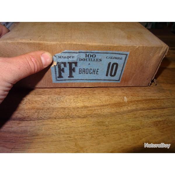 Boite de douilles Cal 10  broche fabrication FF anctre de la MGM, FAB Barnier  Valence