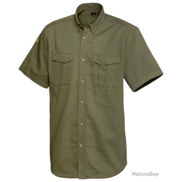 Chemise de chasse � manches courtes Jubi (Couleur: Olive, Taille: S)