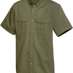 Chemise de chasse &agrave; manches courtes Jubi (Couleur: Olive, Taille: M)