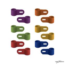Pack 12 bagues d'attelage sauvagines ou colvert &Oslash; 6,5 mm : sarcelle pure