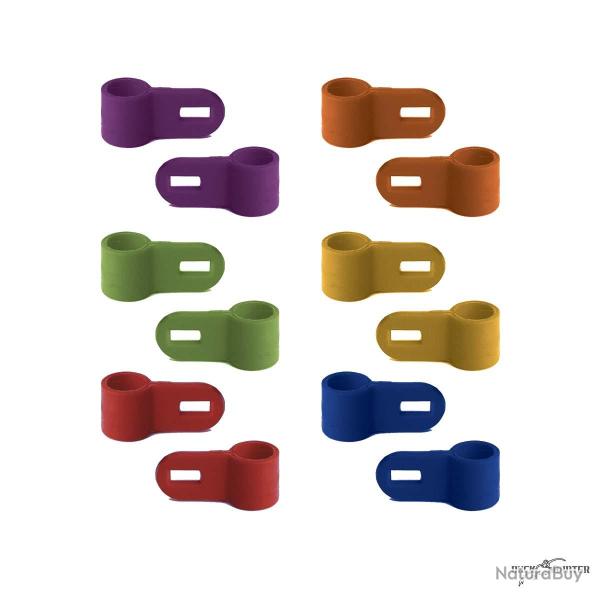 Pack 12 bagues d'attelage sauvagines ou colvert � 6,5 mm : sarcelle pure