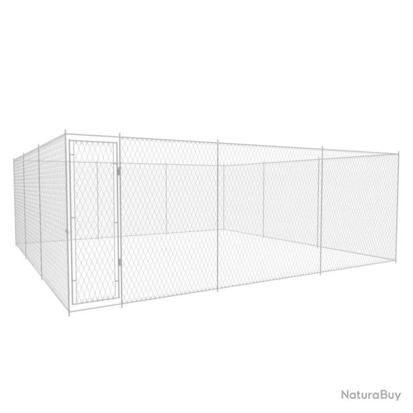 Chenil ext�rieur cage enclos parc animaux chien ext�rieur pour chiens acier galvanis� 570 x 570 x 1