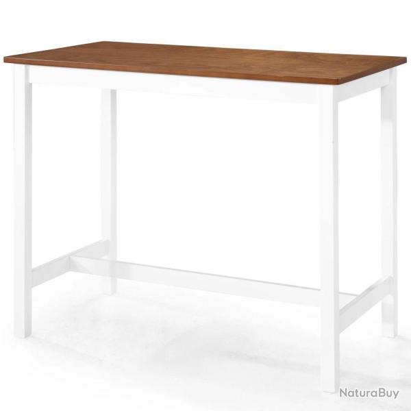 Table haute mange debout bar bistrot bois massif 108 cm 0902080/2