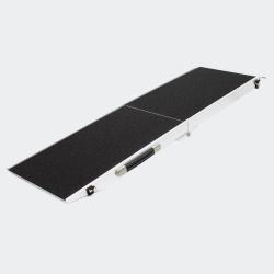 Rampe pour chiens professionnel pliable alu antid&eacute;rapant 244 x 48cm 110kg 3716044/2