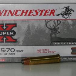MUNITIONS WINCHESTER HOLLOW POINT 300GR CAL. 45-70 X20