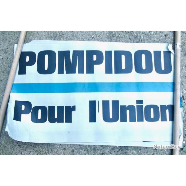 AFFICHE ELECTORALE POMPIDOU