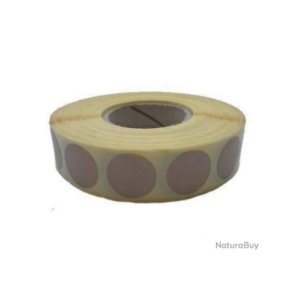 2000 pastilles autocollantes pour les cibles - marron 20 mm