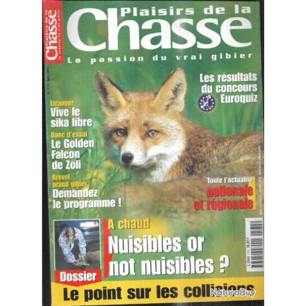 plaisirs de la chasse  574 le golden falcon, nuisibles or not nuisibles, collisions routi�res, morma