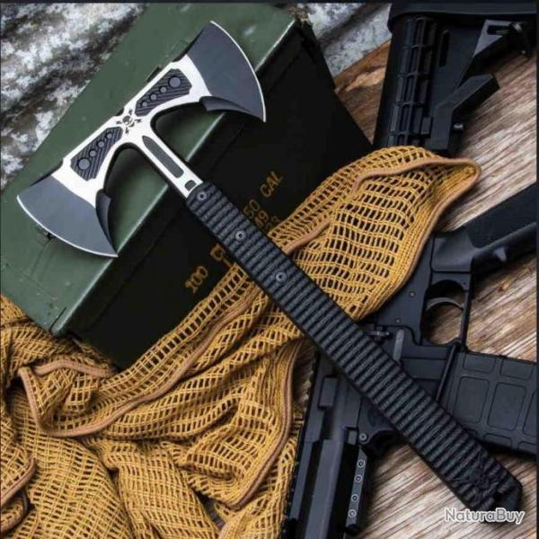 Hache United Cutlery M48 Liberator Double Headed Infantry Tomahawk Acier Inox Etui Nylon UC3429