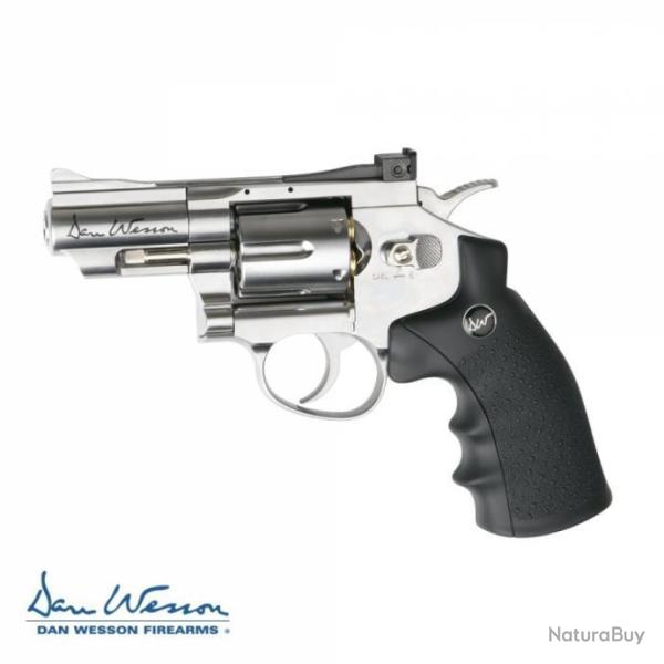 Pack Revolver Dan Wesson 2,5 ""Argent - 4,5 mm Co2 Bbs