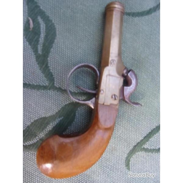 pistolet � percussion laiton