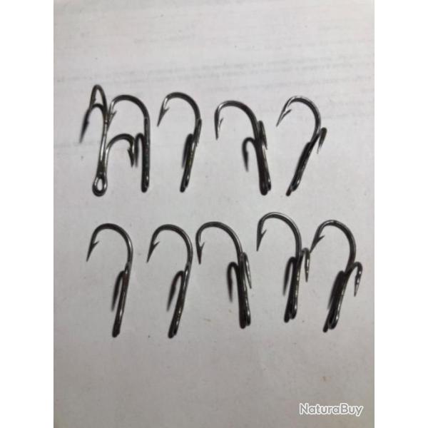 44 hame�on double Ryder n 1/0 r�f 602 mustad idem r�f 9902 vmc  p�che carnassier . 2 �me choix