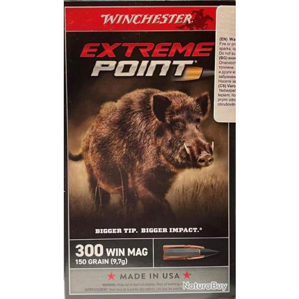 Munition Winchester Extreme Point 300wm 150gr par 20