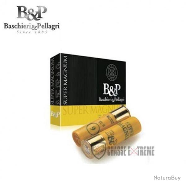 Boite de 10 Cartouches B&P Super Magnum 35G Cal 20/70 Pb 3