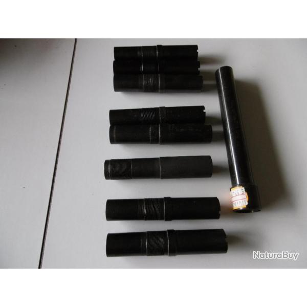 LOT DE 9 RALLONGES DE  CHOKES DIVERS