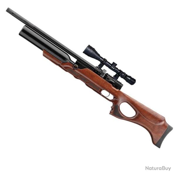 Carabine � plomb PCP Aselkon Rx6 Ravello R�gulateur Jet Black - 19 j - 4.5 mm / Pack Optique / 55 cm