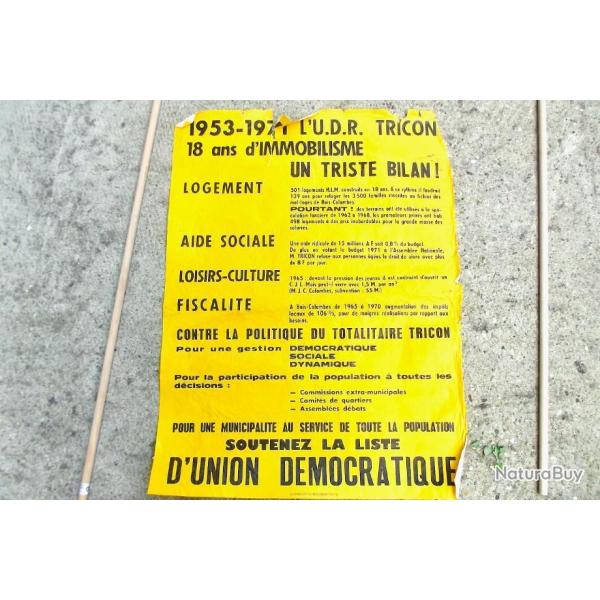 AFFICHE ELECTORALE BOIS-COLOMBES