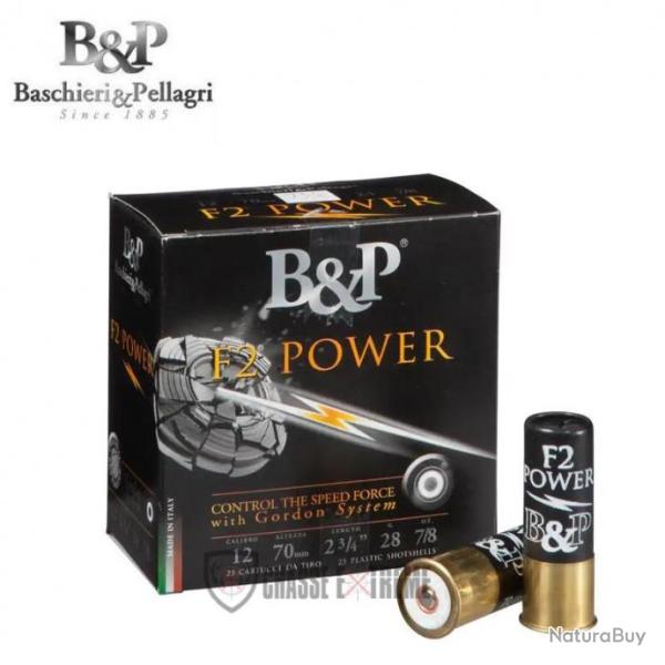 25 Cartouches B&P F2 Power 28G Cal 12/70