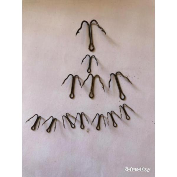 Lot 12 hame�on double n6 toutes tailles  9900 bz bec de perroquet  p�che carnassier vmc