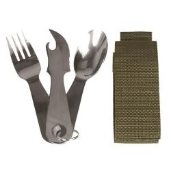 Couverts en acier inoxydable avec &eacute;tui