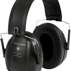 Casque peltor bull'eye I Noir avec serre-t&ecirc;te pliable