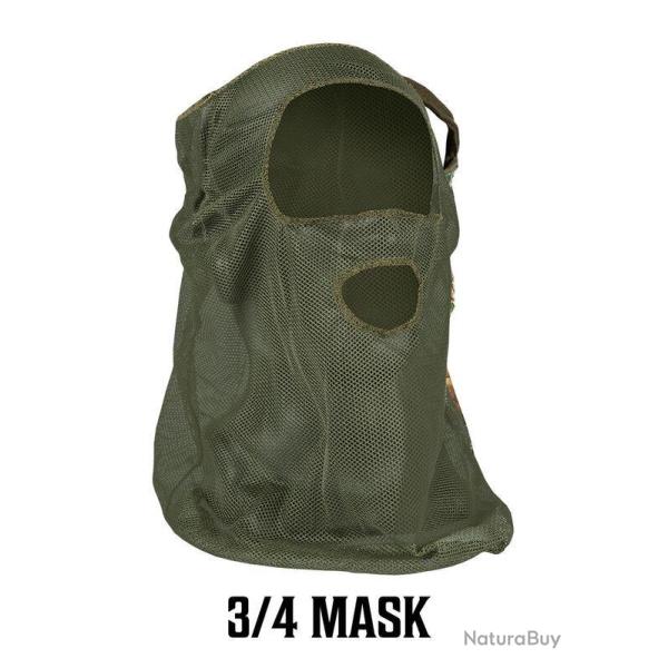 Masque 3/4 Primos Visage En Mesh - Camo Od Green