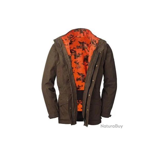 Wahoo ! VESTE BLASER HYBRID 2 EN 1 CAMO ORANGE/MARRON