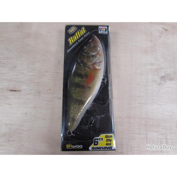 Leurre coulant Biwaa Raffal 6, 15 cm, 113 g, modle Yellow Perch