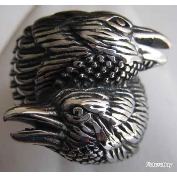 BAGUE ACIER INOX AIGLE - Ref.32