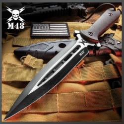 Couteau Dague Talon M48 avec lame a double tranchant UC333607
