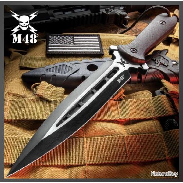Couteau Dague Talon M48 avec lame a double tranchant UC333607