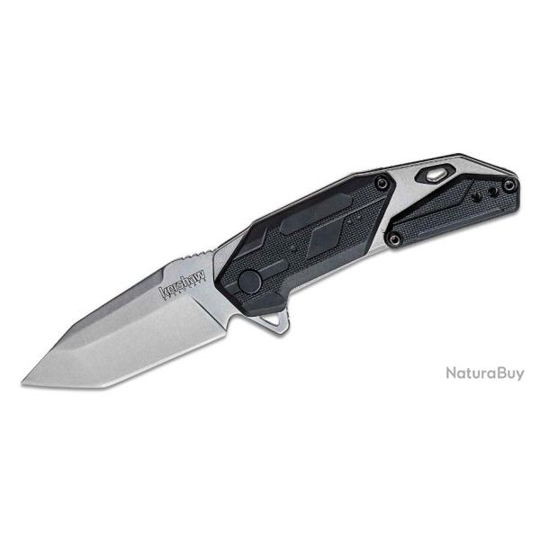 Couteau Kershaw Jetpack A/O Tanto Lame Acier 8Cr13MoV Manche GFN/Acier Linerlock Clip KS1401