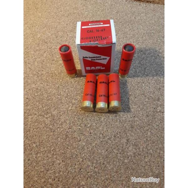 1 boite de 5 balles  slug protection  SAPL cal.16/67