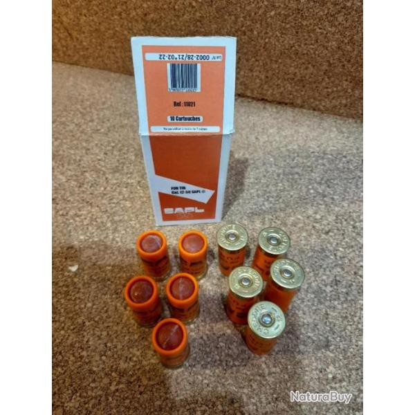 2 boites de 10 cartouches SAPL  cal.12/50 fun tir
