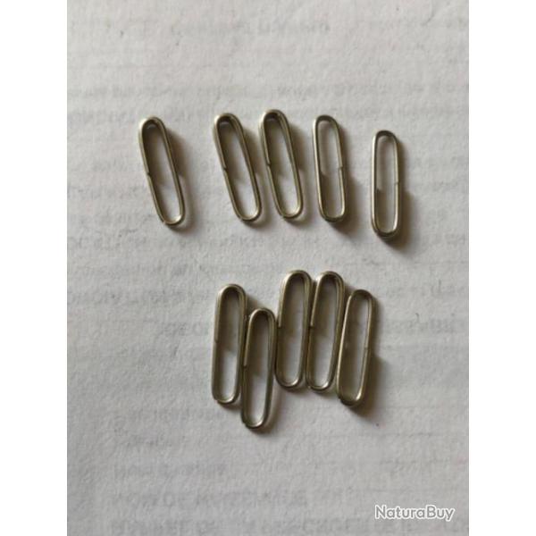 10 agrafe d21  nickel� p�che carnassier ragot