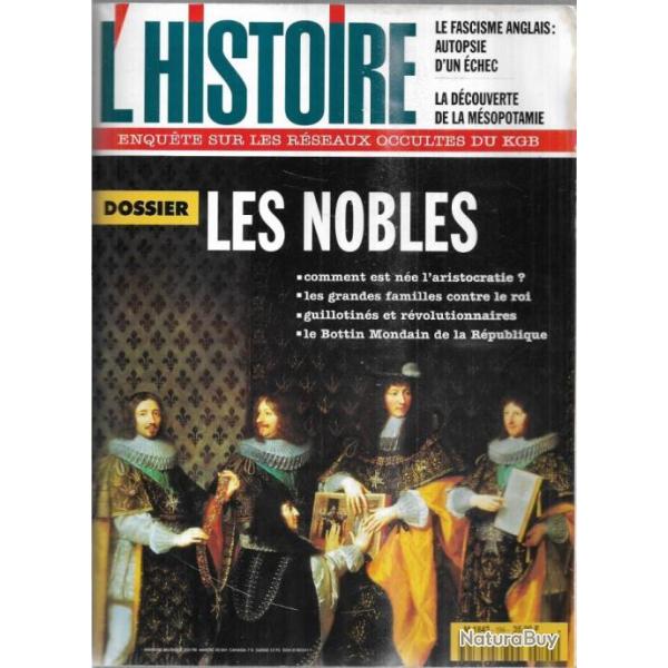 l'histoire 194 , les nobles , le fascisme anglais autopsie d'un �chec , r�seaux occultes du kgb,